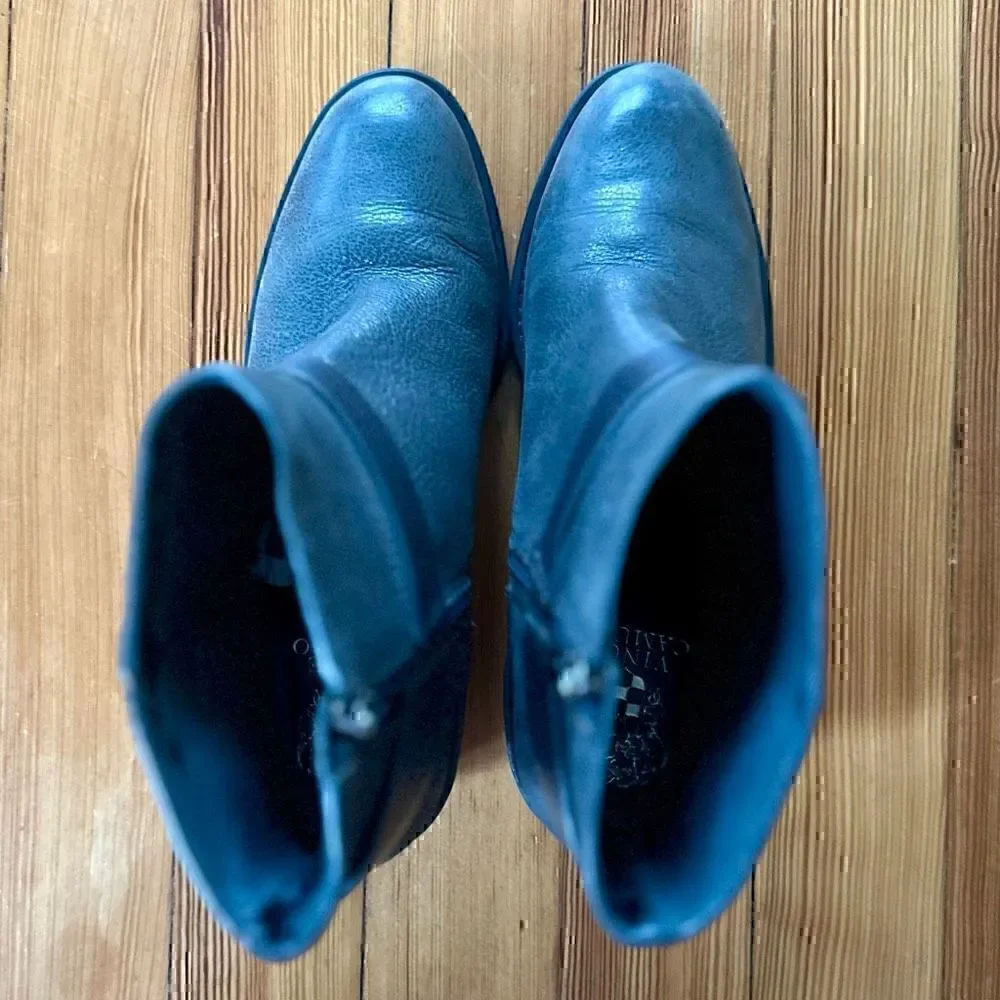 Vince Camuto Romeo Buckled Ankle Boots in After Midnight